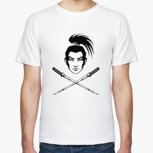 Футболка с принтом Самурай