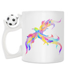 Кружка с футбольным мячиком