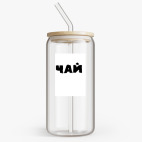 Банка с бамбуковой крышкой