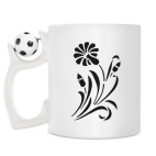 Кружка с футбольным мячиком