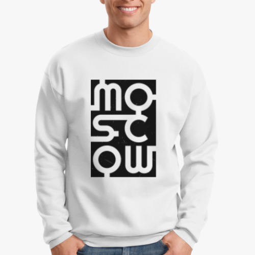Свитшот с принтом Москва (Moscow)