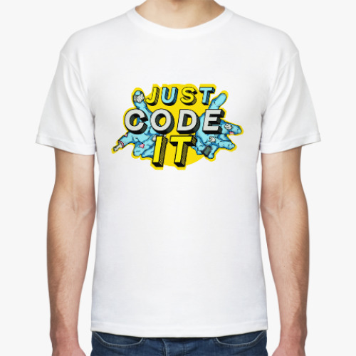 Футболка с принтом Just Code