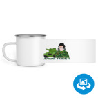 Кружка металлическая белая (круговая запечатка)