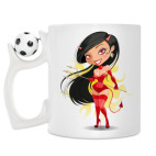 Кружка с футбольным мячиком