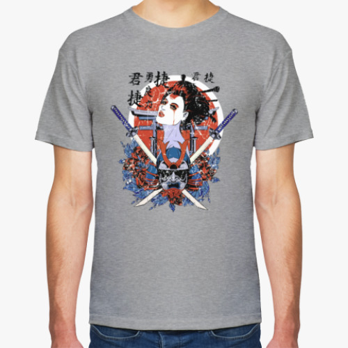 Футболка с принтом Samurai Girl