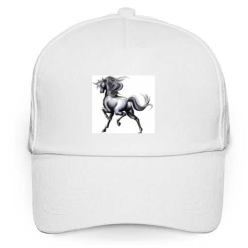 Кепка бейсболка с принтом Красивый конь