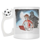 Кружка с футбольным мячиком