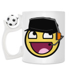 Кружка с футбольным мячиком