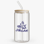 Банка с бамбуковой крышкой