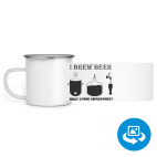 Кружка металлическая белая (круговая запечатка)