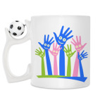 Кружка с футбольным мячиком