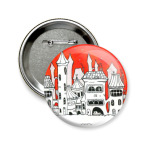 Значок 58 мм Рождественское настроение