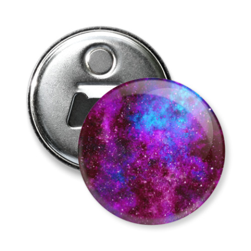 Магнит-открывашка с принтом Космос