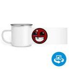 Кружка металлическая белая (круговая запечатка)