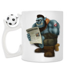 Кружка с футбольным мячиком