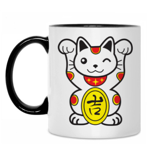 Кружка с принтом Японский талисман