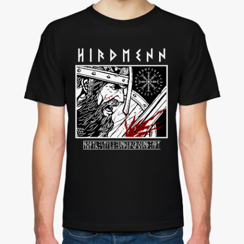 Футболка с принтом Hirdmenn