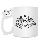 Кружка с футбольным мячиком