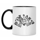 Кружка двухцветная