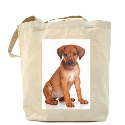 Сумка шоппер с принтом Самые милые щенки