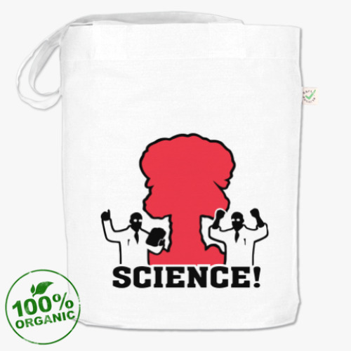 Сумка шоппер с принтом nuclearPower Science!