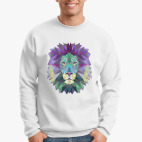 Лев / графика / абстракция