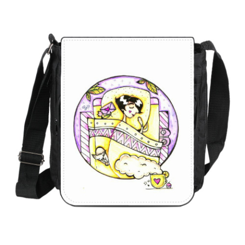 Сумка на плечо (мини-планшет) с принтом Сон