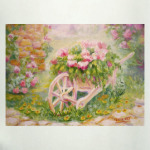 Тележка с цветами