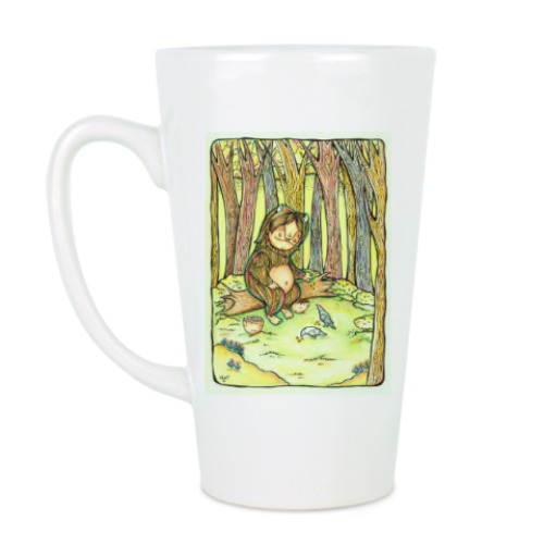 Чашка Латте с принтом Лесной тролль