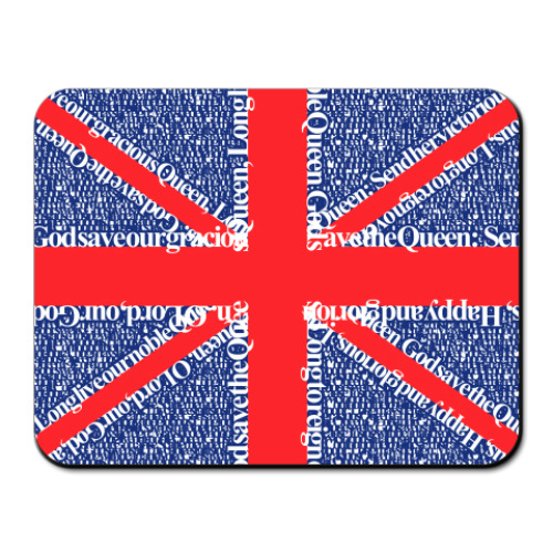 Коврик для мыши с принтом Флаг Великобритании