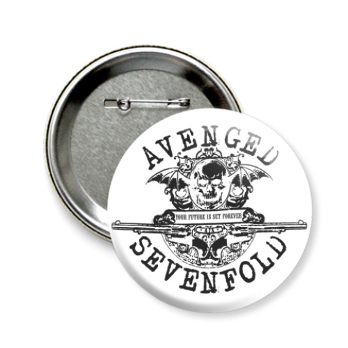 Значок 58мм с принтом  Avenged Sevenfold