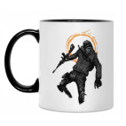 Кружка двухцветная