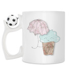 Кружка с футбольным мячиком