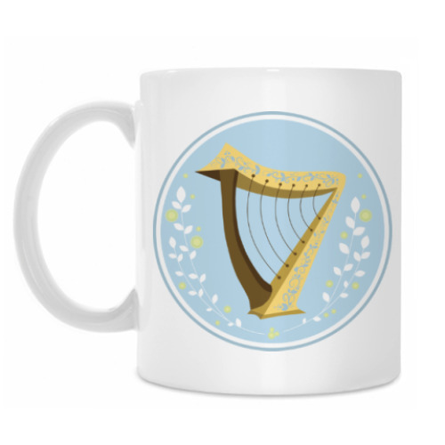 Кружка с принтом Арфа