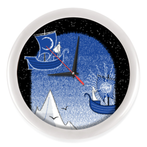 Настенные часы с принтом Врата Ночи