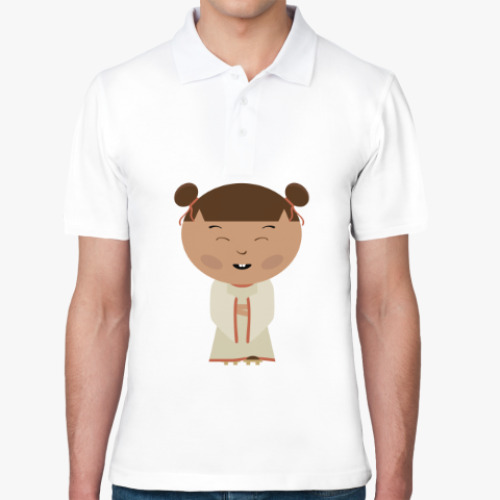 Рубашка поло с принтом Японская девочка