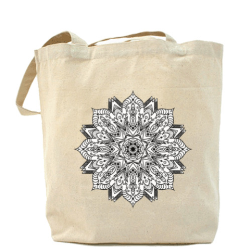 Сумка шоппер с принтом FlowerPower Mandala