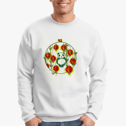 Свитшот с принтом Пожелание Счастья