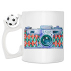 Кружка с футбольным мячиком