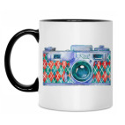 Кружка двухцветная