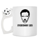 Кружка с футбольным мячиком