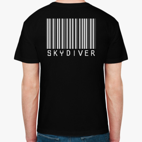 Футболка с принтом skydiving прыжки парашют скайдайвинг