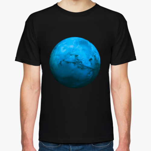 Футболка с принтом  Синяя Планета