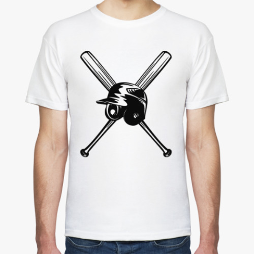 Футболка с принтом бейсбол