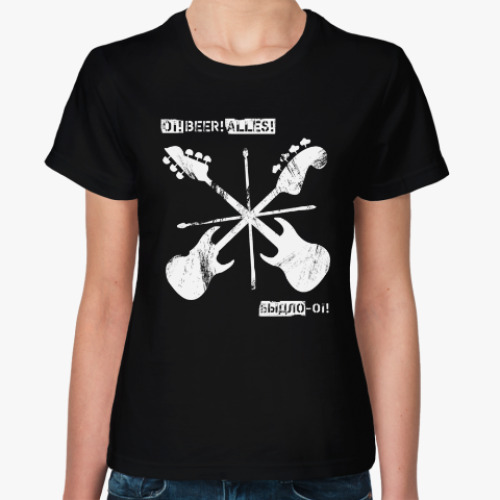 Женская футболка с принтом ОВА