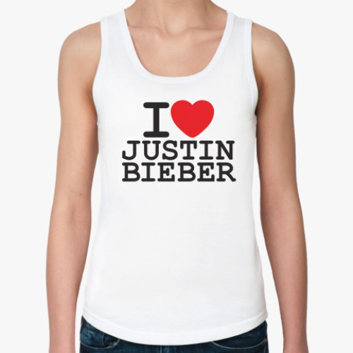 Женская майка Джастин Бибер