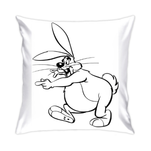 Подушка с принтом Rabbit
