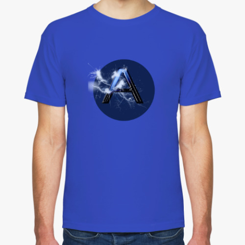 Футболка с принтом Алфавит. Буква А