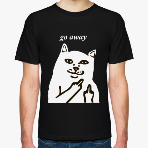 Футболка с принтом Go away