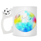 Кружка с футбольным мячиком